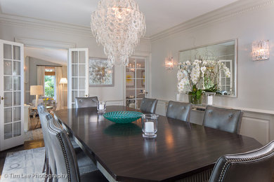 Trendy dining room photo in New York