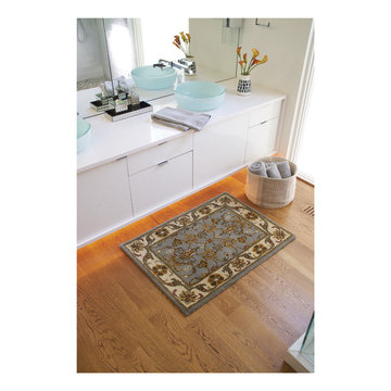 Guilded Rectangle Hand Tufted Rugs, Smoke