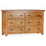 Traditional Oak Wide Chest of Drawers