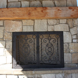 ACC-027 Custom Iron Fireplace Screens - Fireplace Screens