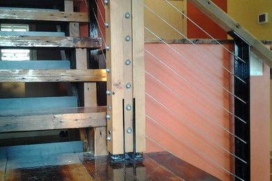 Example of a trendy staircase design in Other