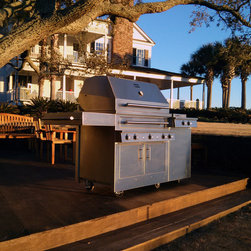 Kalamazoo Freestanding Hybrid Fire Grill with Side Burner - K750HS - Outdoor Grills