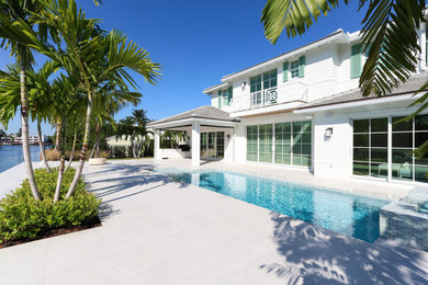 Example of a classic pool design in Miami