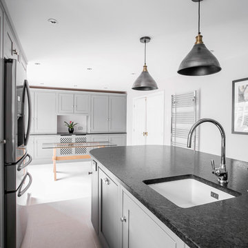 A Country Style Galley Kitchen By Burlanes