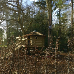 Garden Playhouse in landscaped garden - Garden Playhouses