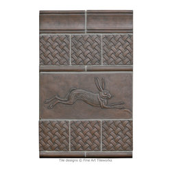 Running Hare 6x12 handmade tile &mdash; Fine Art Tileworks - Products