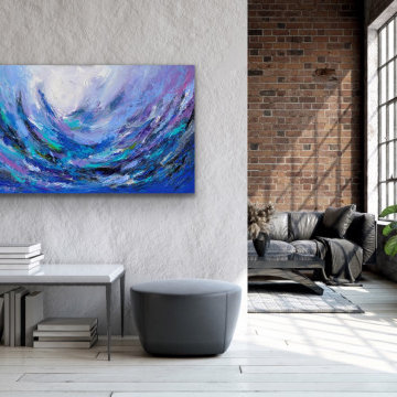 Original Handmade Modern Abstract Custom Art for Modern Contemporary Interiors