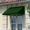 Awntech 3' New Yorker Acrylic Fabric Fixed Awning, Forest