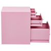 22" Pencil, Box, Storage File Cabinet, Pink
