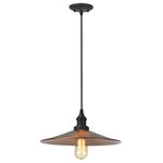 Aspen Creative Corporation - 61003 Adjustable 1-Light Hanging Mini Pendant Ceiling Light, Oil Rubbed Bronze - Aspen Creative is dedicated to offering a wide assortment of attractive and well-priced portable lamps, kitchen pendants, vanity wall fixtures, outdoor lighting fixtures, lamp shades, and lamp accessories. We have in-house designers that follow current trends and develop cool new products to meet those trends. Product Detail