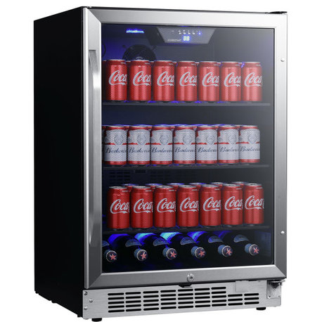 EdgeStar CBR1502SG 24"W 142 Can Built-In Beverage Cooler - Stainless Steel