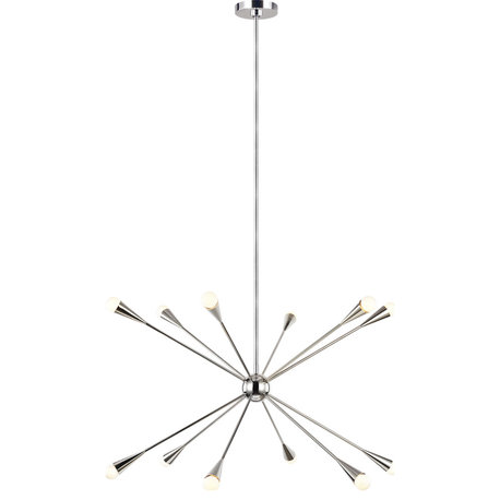 Jax Chandelier - Polished Nickel