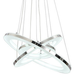 Modern Pendant Lighting Unitary Modern White LED Pendant, White