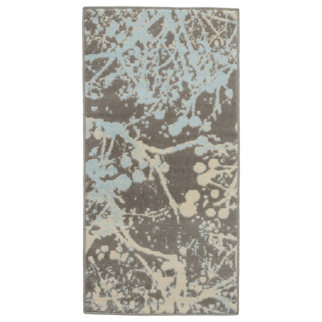 Nourison Jubilant 2' x 4' Grey Contemporary Indoor Area Rug