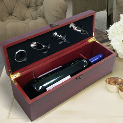 Epicureanist Single Bottle Cherry Gift Set - Wine And Bar Tools