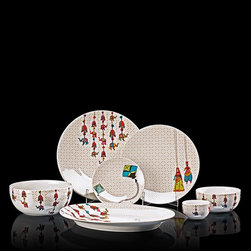 Kathputli Dinner Set For 6 - Dinnerware Sets