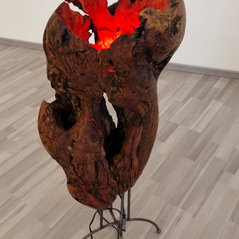 Lichtskulptur, Lichtobjekt, Skulptur Volcano