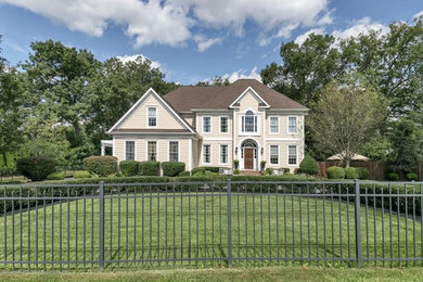 Example of an exterior home design in New York