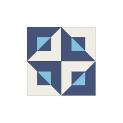 "Diagonal Cuadro" 8x8 Encaustic Cement Tiles - Wall And Floor Tile