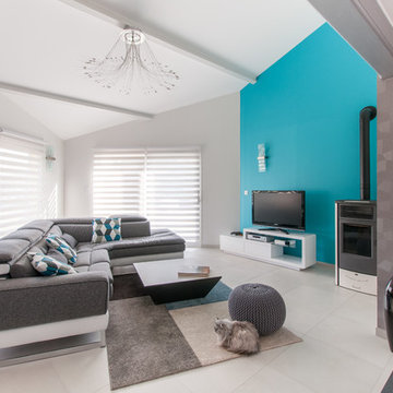 Salon contemporain dans la Dombes