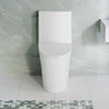 St. Tropez One Piece Elongated Toilet Side Flush, Glossy White