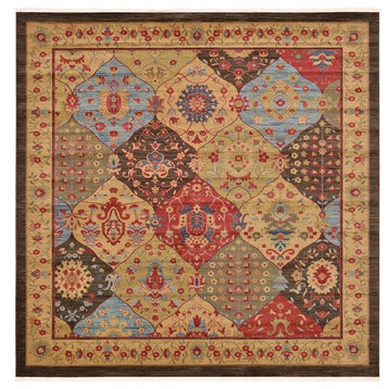 Traditional Stirling 10' Square Patchwork Area Rug