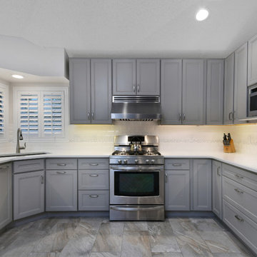 Melbourne Grey Transitional Kitchen