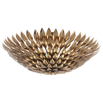 Traditional Broche 6-Light Gold Sconce
