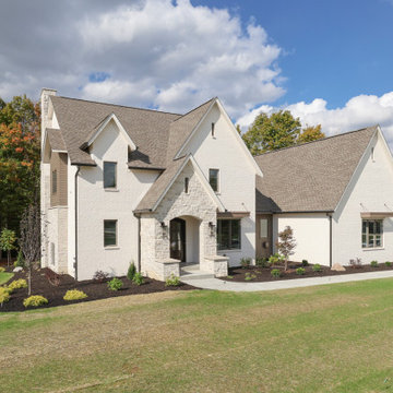 Formal Two-Story Nestled in the Woods