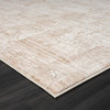 Alistaire Beige/Ivory Abstract Contemporary High-Low Area Rug, 7'9" X 9'9"