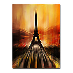 Ready2HangArt - Paris Abstract Canvas Wall Art - Prints And Posters