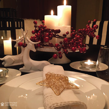 Holiday Centerpiece & Table Setting