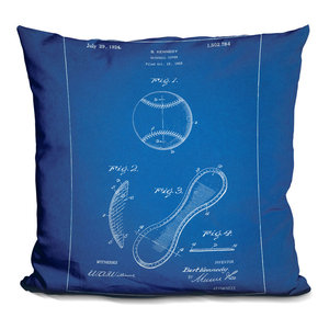 LiLiPi Stethoscope Blueprint Decorative Accent Throw Pillow