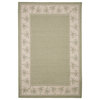 8x10 Area Rug, Indoor and Outdoor Palm Trees, Green and Beige