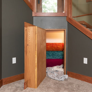 Basement Remodel with Secret Door