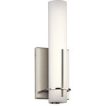 Elan Lighting - Elan Lighting 83757 Traverso - 13" 1 LED Wall Sconce - New York's classic art deco-era buildings inspiredTraverso 13" 1 LED W Brushed Nickel EtcheUL: Suitable for damp locations Energy Star Qualified: n/a ADA Certified: n/a  *Number of Lights: Lamp: 1-*Wattage: LED bulb(s) *Bulb Included:Yes *Bulb Type:LED *Finish Type:Brushed Nickel
