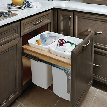 Homecrest Cabinetry: 21 Inch Base Wastebasket Cabinet