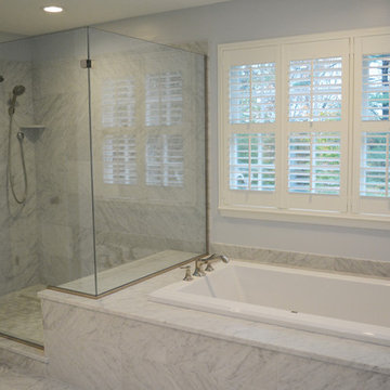 Sleek Marble Master Bath