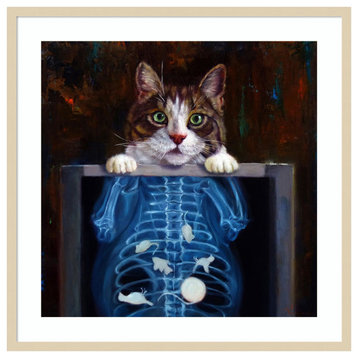 Cat Scan by Lucia Heffernan Framed Wall Art 33 x 33