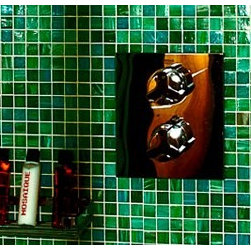 Mosaic Bath Tile in Shower - Mosaic Tile
