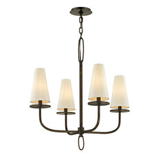 Marcel Chandelier, Pompeii Bronze Finish, 4-Light