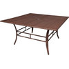 Panama Jack Key Biscayne 60" Square Dining Table, Antique Brown