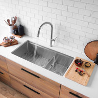 STYLISH 36 Undermount 36" Double-bowl Workstation Kitchen Sink S-636W