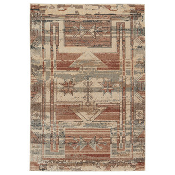 Vibe by Jaipur Living Ankita Tribal Red and Beige Runner Rug 3'10"x6'