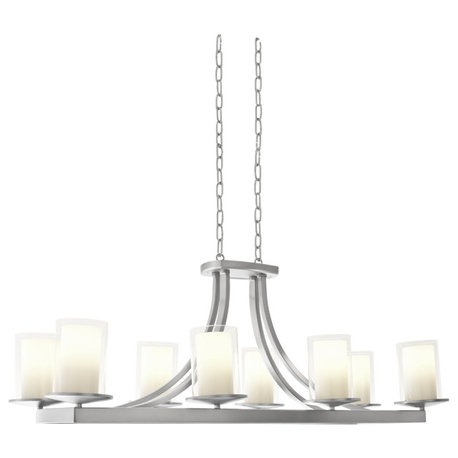 DVI Lighting DVP9032CHOP Eight Light Linear Pendant Essex Chrome