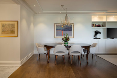 Dining room - transitional dining room idea in Toronto