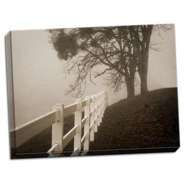 Fine Art Photograph, Into the Fog, Hand-Stretched Canvas