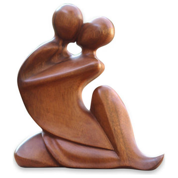 NOVICA The Embrace And Wood Sculpture