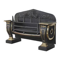 Cast Iron Antiques - Fireplace Grates And Andirons