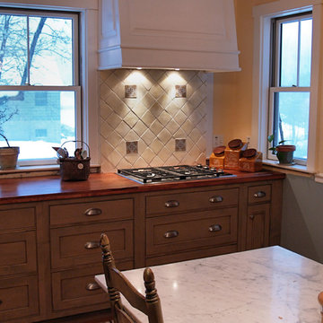 Boston Kitchen with Texas Mesquite Countertops from DeVos Woodworking